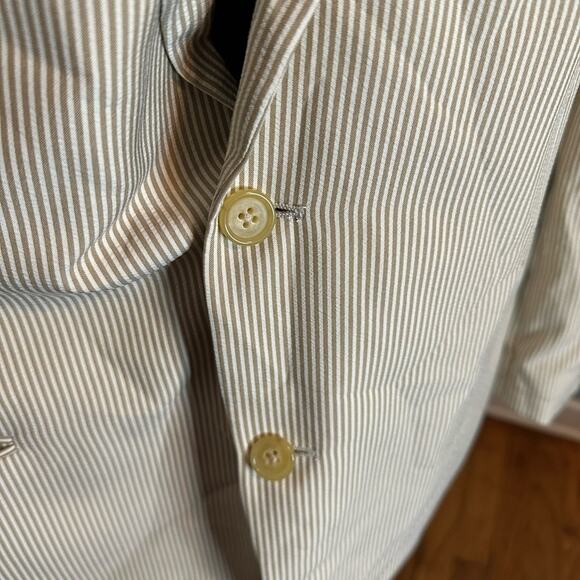 Lauren Ralph Lauren Tan Striped Blazer – Men’s 48L - Picture 4 of 10